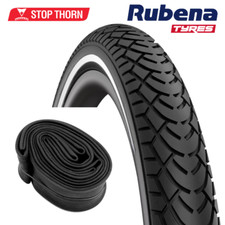 27.5 x 2.1 Bike Tyre & Tube - Stop Thorn MTB Puncture Protected Smooth 27.5 Inch