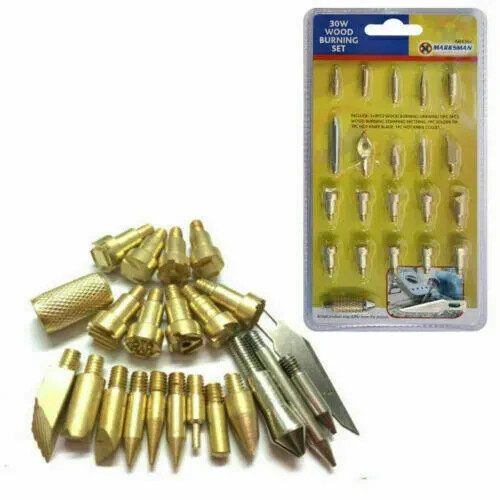 22pc wood burning - wood, soldering