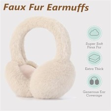 Womens Fluffy Ear Muffs Faux
