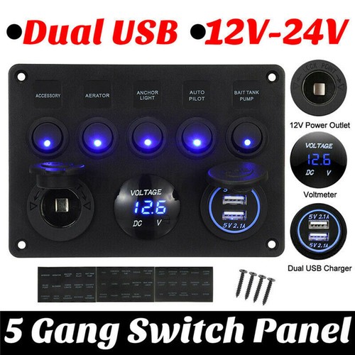 Gang switch panel - gang, light