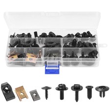 64 Pcs Car U Nut Clip Screw