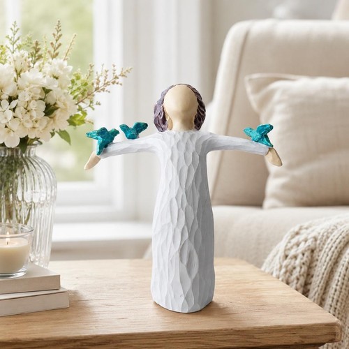Angel ornament resin girl - ornament,