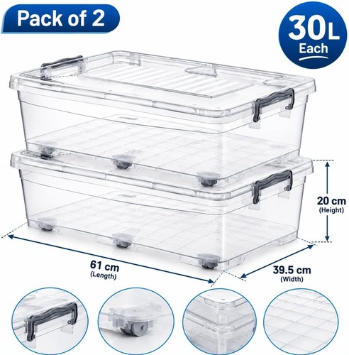 30l under bed storage - x,