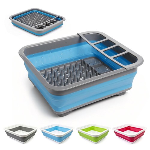 Collapsible dish drainer - dish,