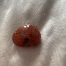 Red agate stone crystal