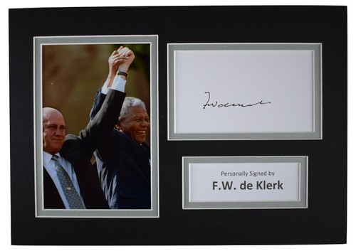 Klerk signed autograph - signed,