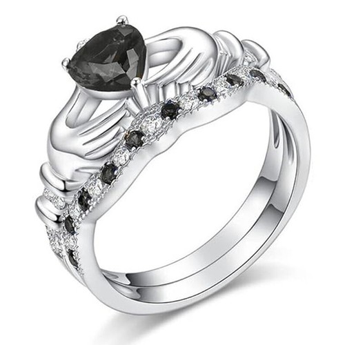 2ct heart black diamond - 2ct,