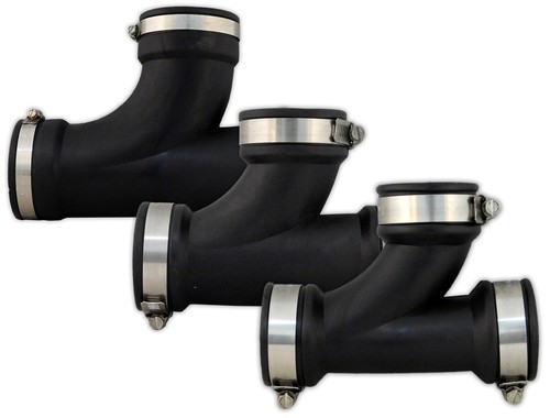 Rubber tees 3 - 1.5", 2"