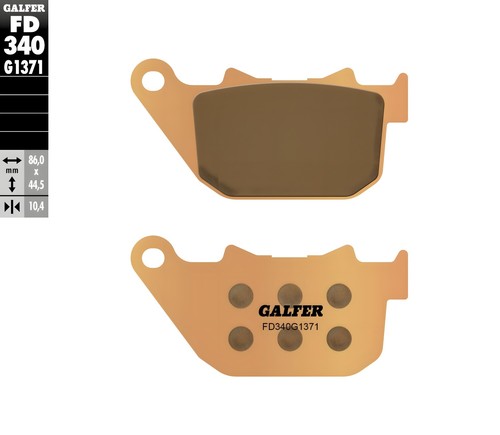 Brake pads galfer fd340g1371 - brake,