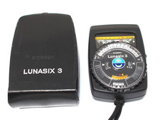 Gossen Lunasix 3 Light Exposure Meter +Case & Strap - Fully Working