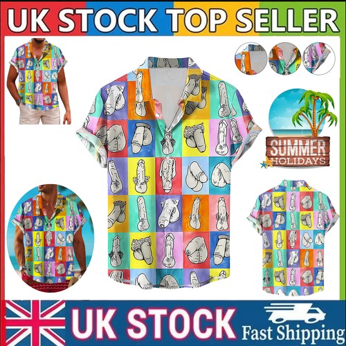 Mens button down - down, funny