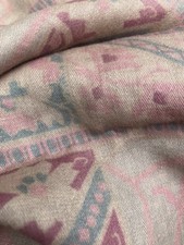 Antique 1900s / 1910s French Screen Print Cotton Fabric