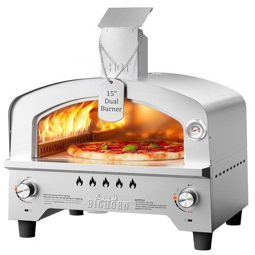 Big horn gas pizza oven - 15",