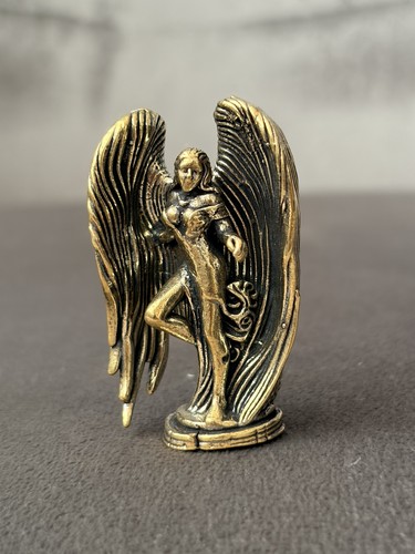 Solid brass figurine - brass, norse
