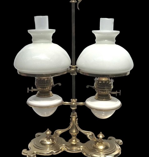 Antique double student lamp - double,