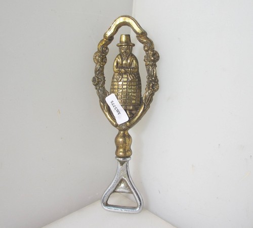 Vintage brass bottle opener - brass,