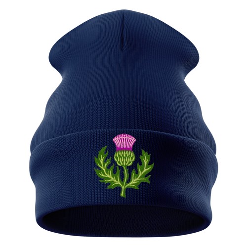 Embroidered scottish thistle - embroidered,