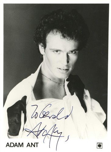 Adam ant signed - adam,