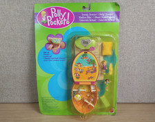 Vintage Polly Pocket Trendy Tronics Clock 29919 Mattel 2000 - Sealed On Card