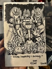 FINAL ONE!!! TRANSFORMERS BOTCON 20th Anniversary - 5.5 x 8.25 Original Artwork