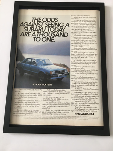 Subaru glf 1800 1981 framed - 1800-1981, a4
