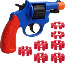 Kids Plastic Toy Gun With 8 Shot Ring Caps Loud Sound Effects Western Style