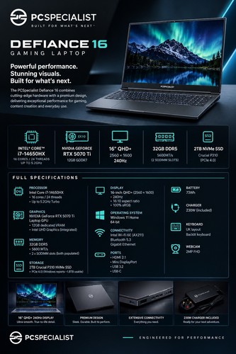 Pcspecialist defiance - pcspecialist,
