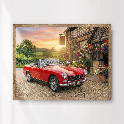 Midget car poster 1970s - midget,