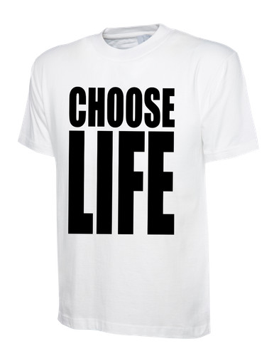 White choose life shirt - white, t-shirt