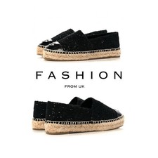 CHANEL CLASSIC BLACK SEQUIN CC