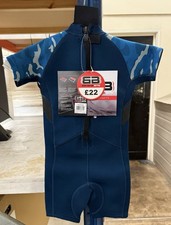 Kids WETSUIT SWIMSUIT SEA WATER SPORTS FULL KEG BLUE  3-4 YEARS 