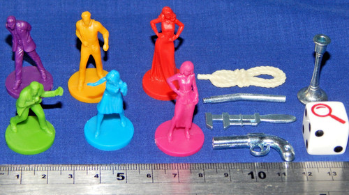 Cluedo tokens spare - cluedo, pieces
