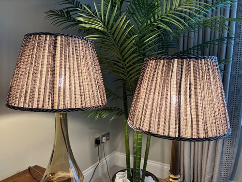 Pair oka pleated - pair,