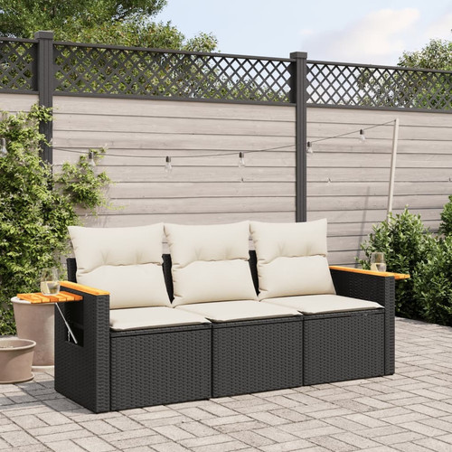 Garden sofa set black - set, cream