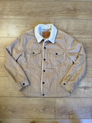 Levi jacket mens beige - levi's, m