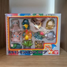 Pokémon Bandai Kids DX 1997 - Mew Squirtle Eevee Charizard Raichu Psyduck Clear