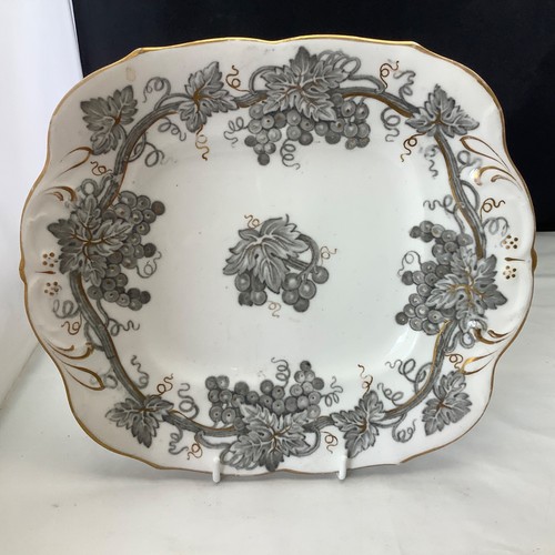 Grape vine grey - vine, transferware