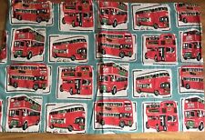 London Buses & Spots Red Cath Kidston 1 Reversible Housewife Pillowcase New