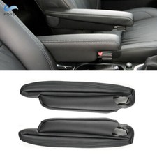 2pcs Black Leather Seat