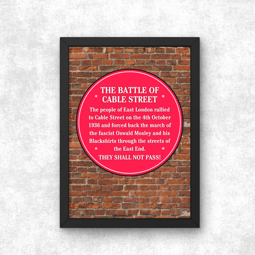 Battle cable street - of, poster