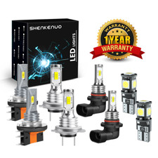 For VW Golf Mk6 Headlight 2009-2012 DRL Xenon White Led Fog Side Light Bulbs 12v