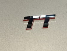 Genuine Audi TT Badge Emblem Front/rear  Red Silver/chrome