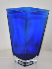 Krosno Cobalt Blue Glass Vase-