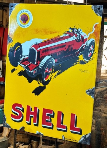Shell garage advertising - shell,