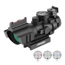 2-in-1 Combo Rifle Scope 4X32 Compact Tactical Red & Green Dot Holographic