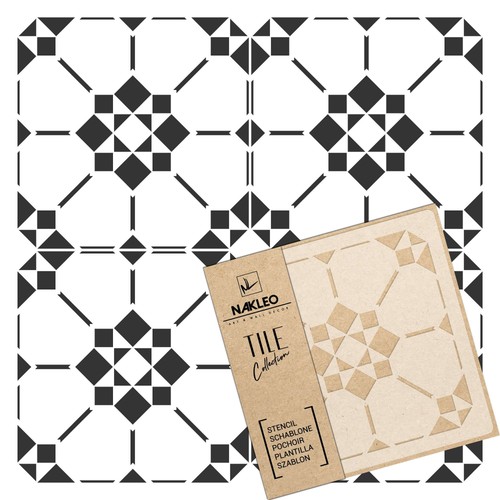 Reusable plastic tile stencil - plastic,
