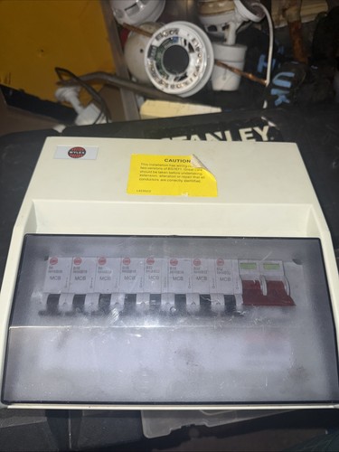 Wylex way consumer unit with - way,