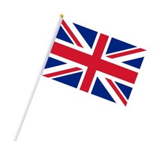 Union jack flags x10 waving - flags,