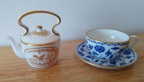 Spode miniatures teapot gold - spode, miniatures-teapot-gold