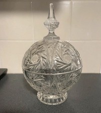 Czech Glass Lidded Orb Candy